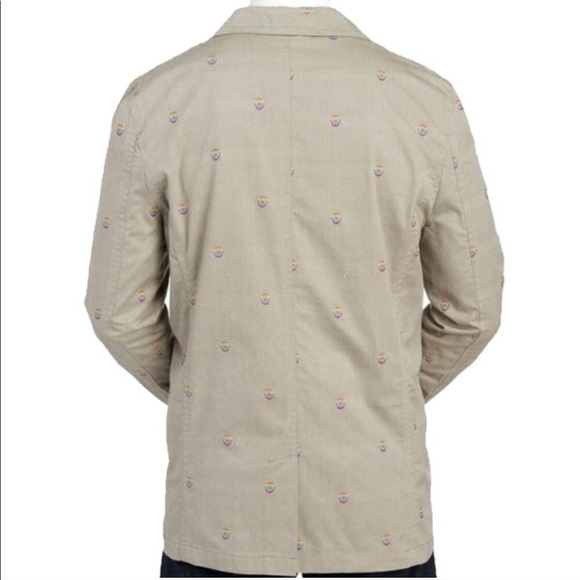 John Lennon Men’s Blazer Cotton Khaki Size XXL NWT $180.00 - Picture 2 of 13